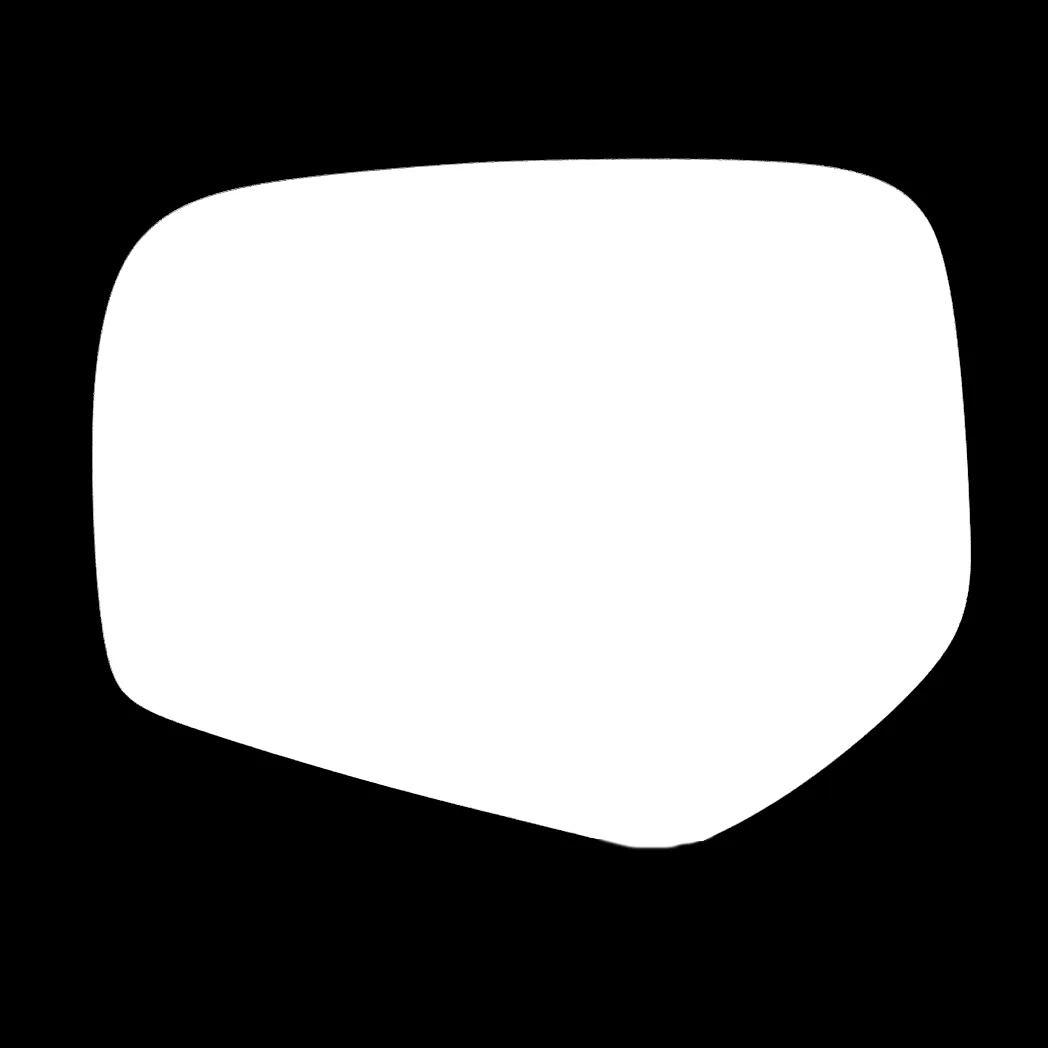 Mitsubishi L200 Left Convex Stick-on Mirror Glass (2005–2019)
