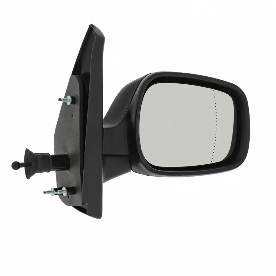 Nissan Kubistar Right Complete Mirror Unit, Black (2003–2010) — photograph 3