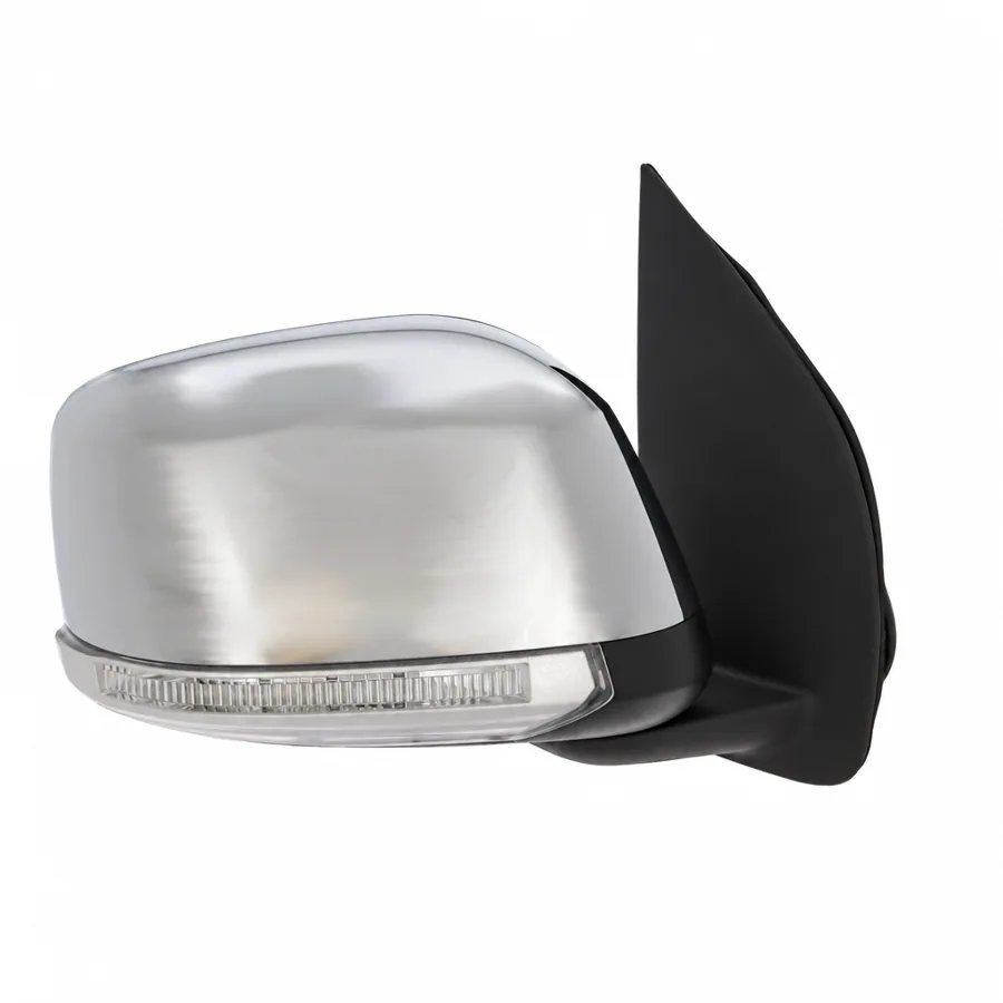 Nissan Navara Right Electric Complete Mirror Unit, Chrome Finish (2008–2016)