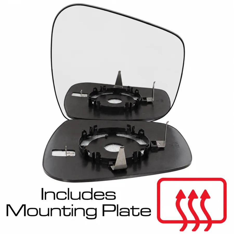 Nissan Navara Right Heated Convex Mirror Glass (2016–2022)