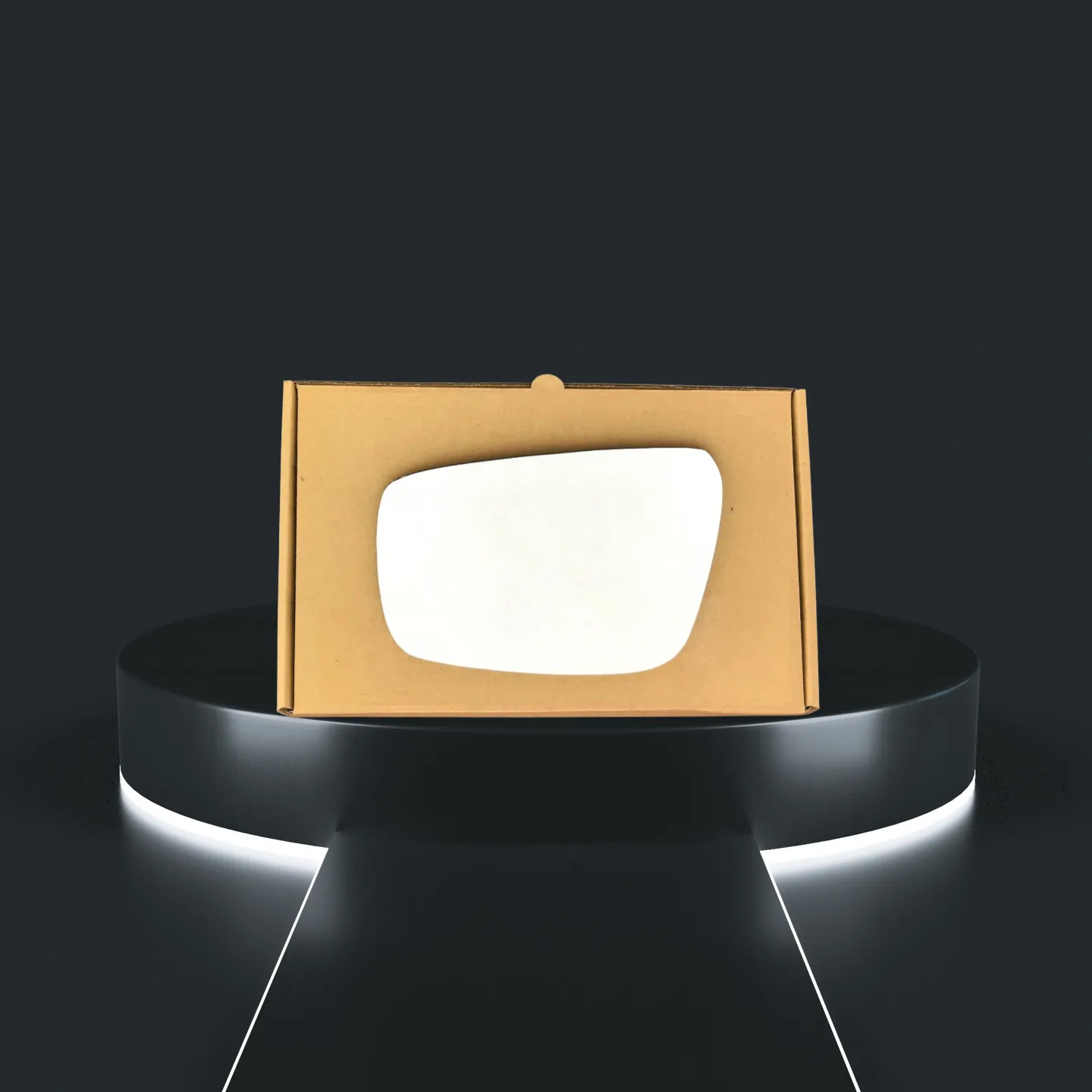 Nissan Navara Left Convex Stick-on Mirror Glass (2005–2007)