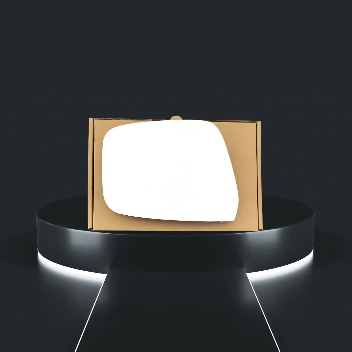 Nissan Navara Left Convex Stick-on Mirror Glass (2008–2015)