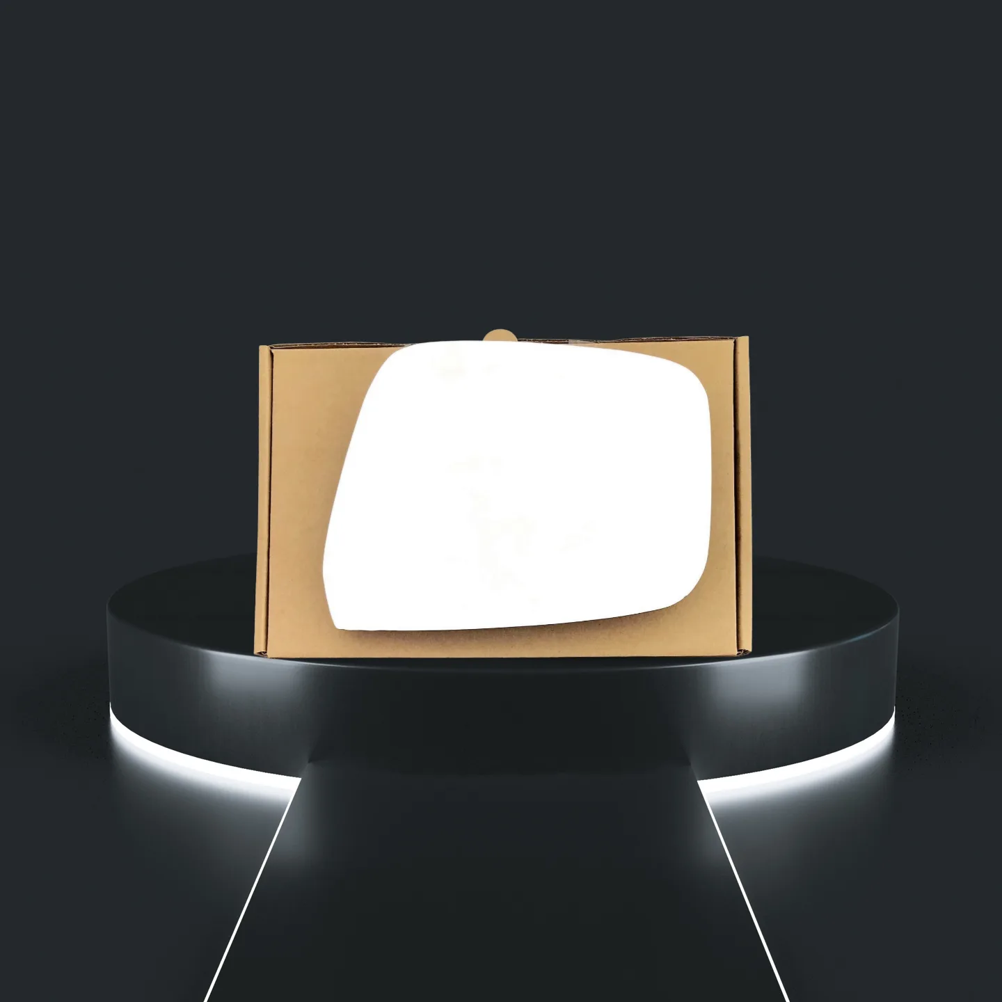 Nissan Navara Right Convex Stick-on Mirror Glass (2008–2015)