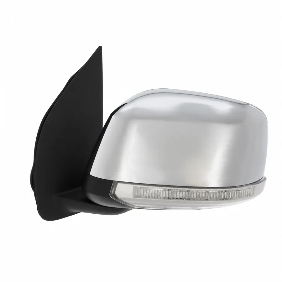 Nissan NP300 Left Electric Complete Mirror Unit, Chrome Finish (2008–2010)
