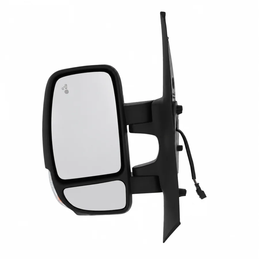 Nissan NV400 Left Heated Electric Complete Mirror Unit, Black - Textured (2014–2022) — Indicator: Yes - 16w Bulb - Inc. Amber Reflector — photograph 2