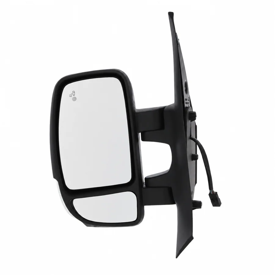 Nissan NV400 Left Heated Electric Complete Mirror Unit, Black - Textured (2014–2022) — Indicator: Yes - Clear - 5w Bulb — photograph 2