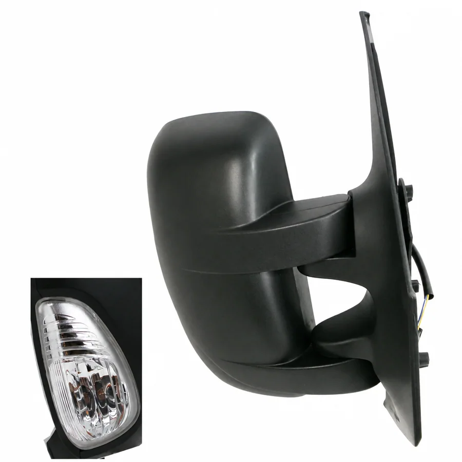 Nissan NV400 Right Complete Mirror Unit, Black (2011–2022)