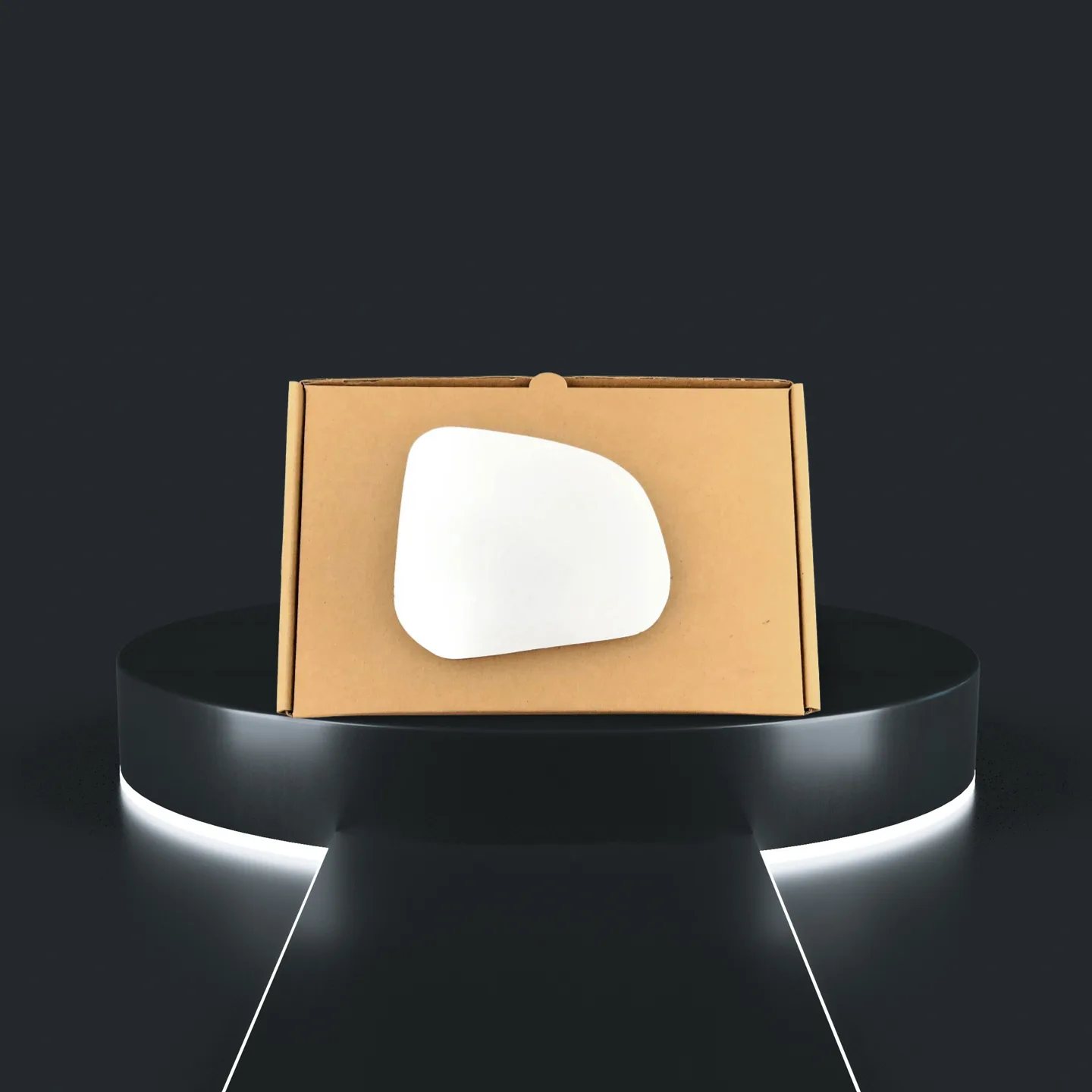 Nissan Pixo Right Convex Stick-on Mirror Glass (2009–2013)