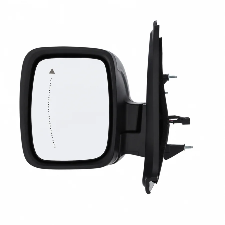 Nissan Primastar Left Heated Power Folding Complete Mirror Unit, Primed (2022 onwards) — 10 Pin Connector - With Blind Spot Detection Warning Light — photograph 2