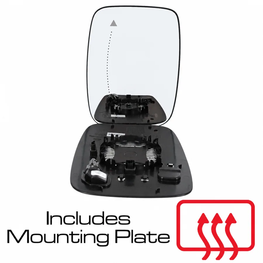 Nissan Primastar Left Heated Aspherical Mirror Glass (2022 onwards)