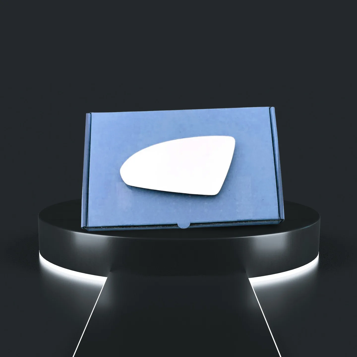 Nissan Primera Left Convex Stick-on Mirror Glass (2003–2007)