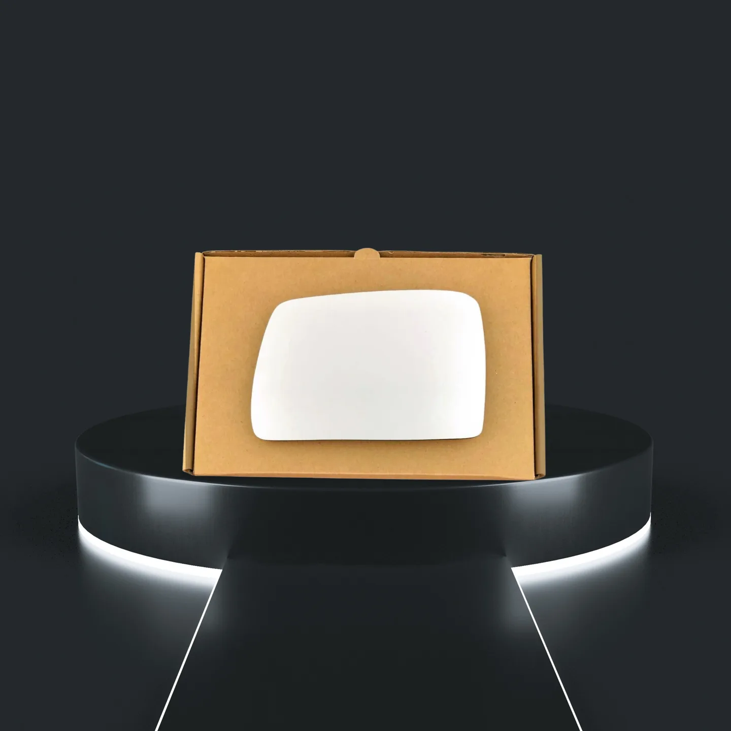 Nissan Pulsar Left Convex Stick-on Mirror Glass (2015–2020)