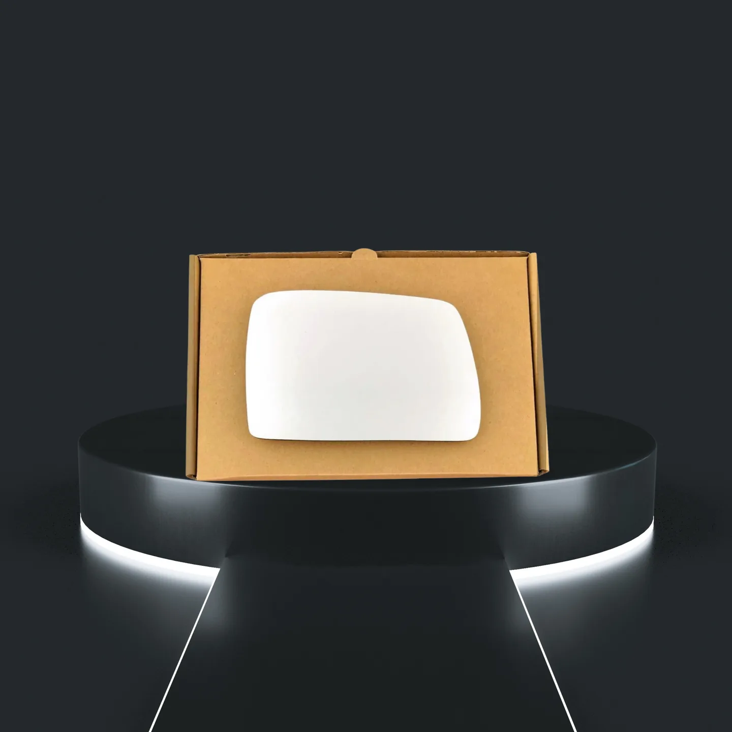 Nissan Pulsar Right Convex Stick-on Mirror Glass (2015–2020)
