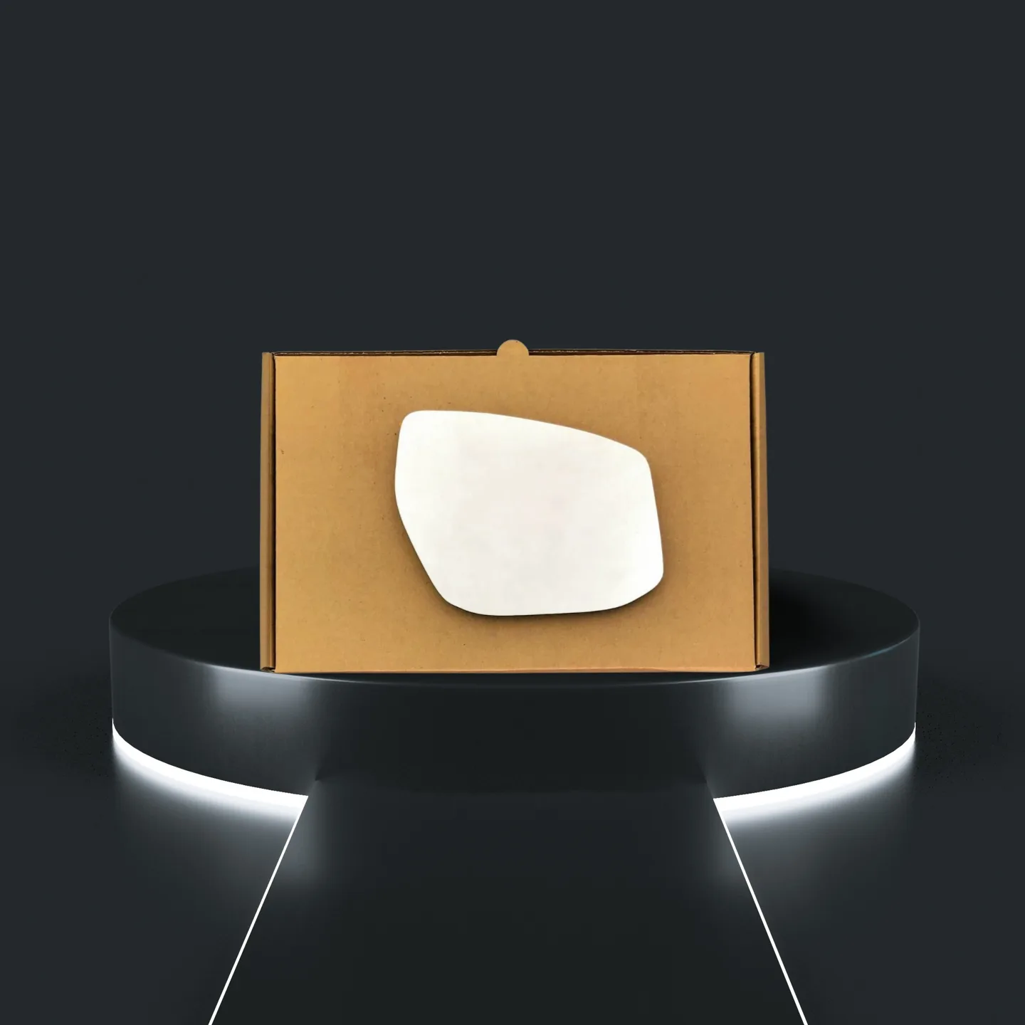 Nissan Pulsar Right Convex Stick-on Mirror Glass (2015–2020)