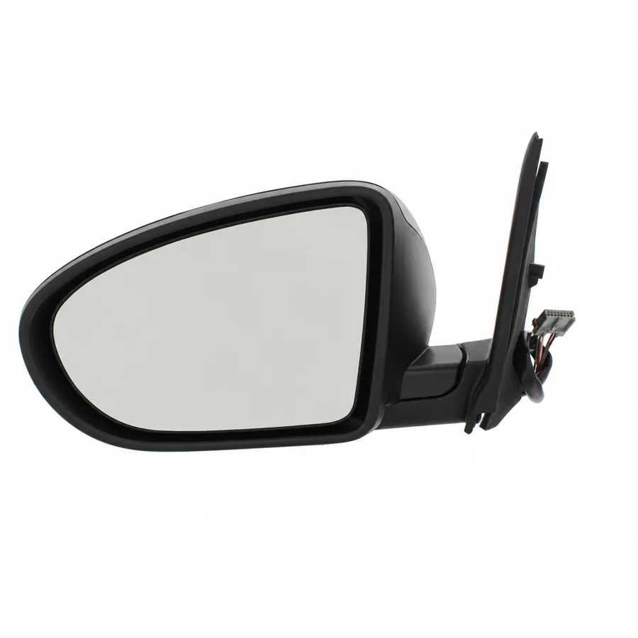 Nissan Qashqai Left Heated Electric Complete Mirror Unit, Paintable - Black (2007–2014) — photograph 3