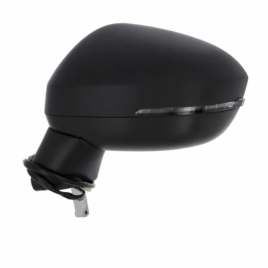 Nissan Qashqai Left Heated Electric Complete Mirror Unit, Primed (2021 onwards)