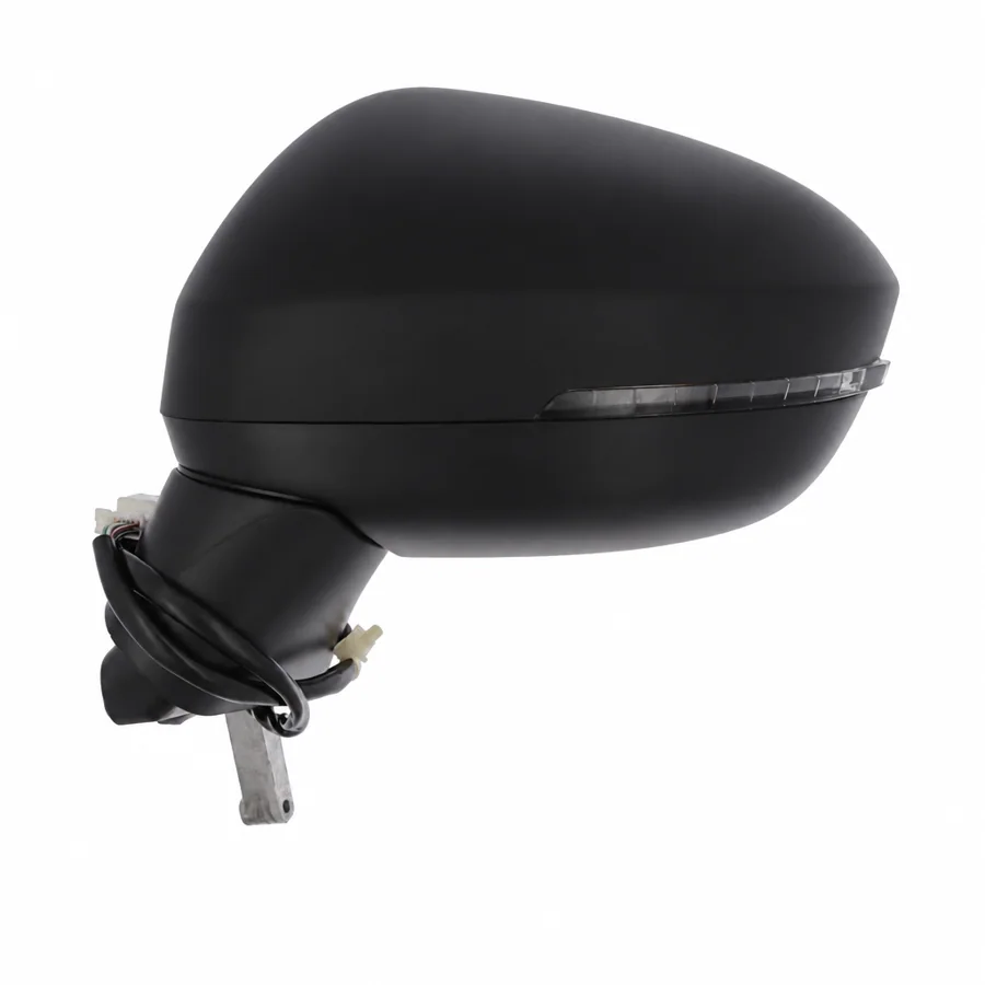 Nissan Qashqai Left Heated Power Folding Complete Mirror Unit, Primed (2021 onwards)