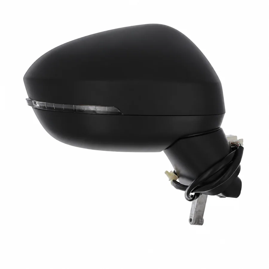 Nissan Qashqai Right Heated Power Folding Complete Mirror Unit, Primed (2021 onwards)