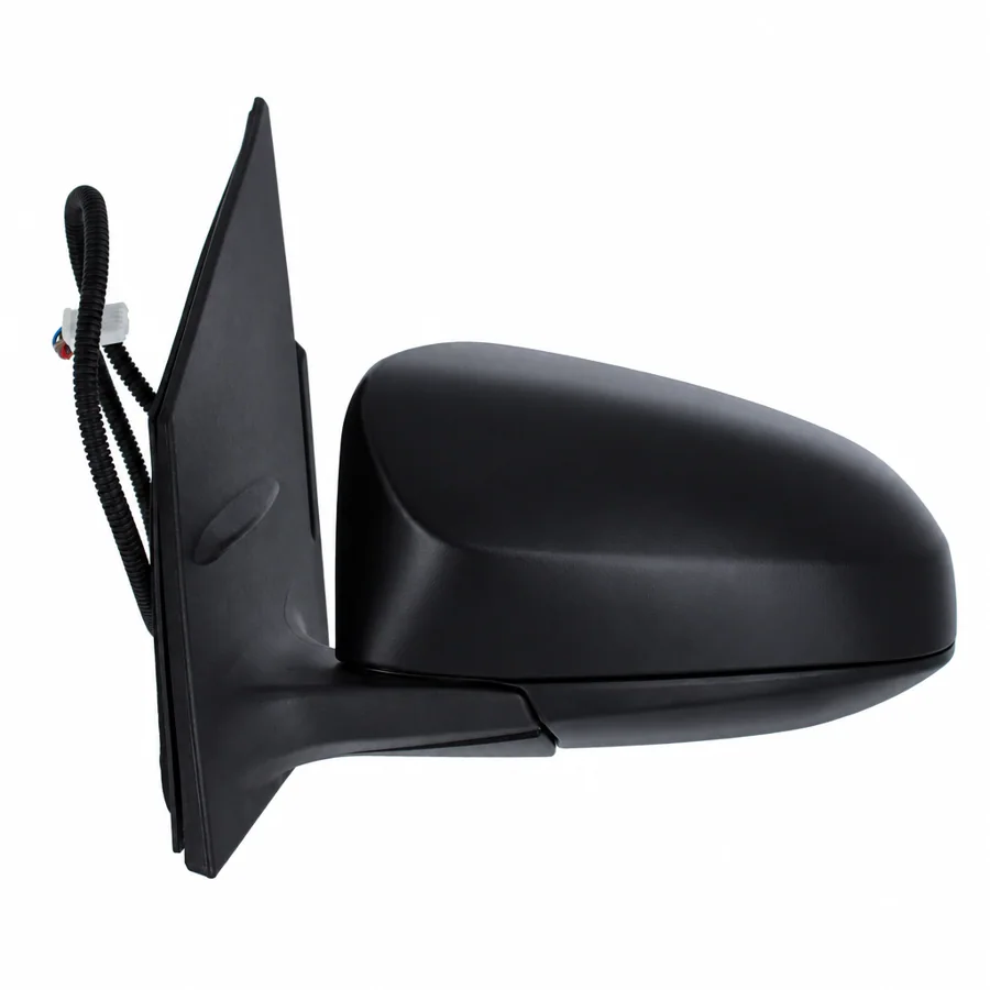 Peugeot 108 Left Heated Electric Complete Mirror Unit, Paintable - Black (2014–2022)