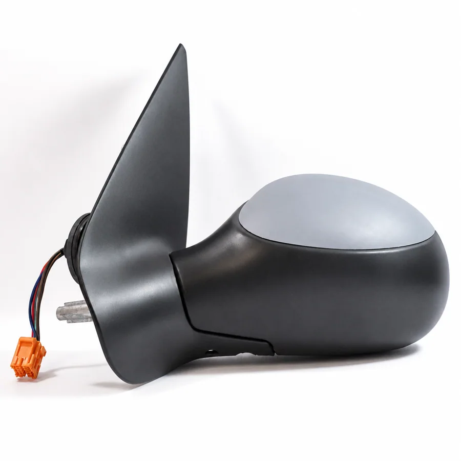Peugeot 206 Left Heated Electric Complete Mirror Unit, Primed (1998–2000 and 2002–2009)