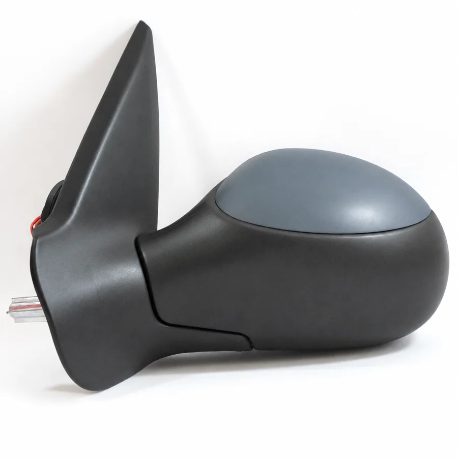 Peugeot 206 Left Heated Electric Complete Mirror Unit, Primed (2000–2007)