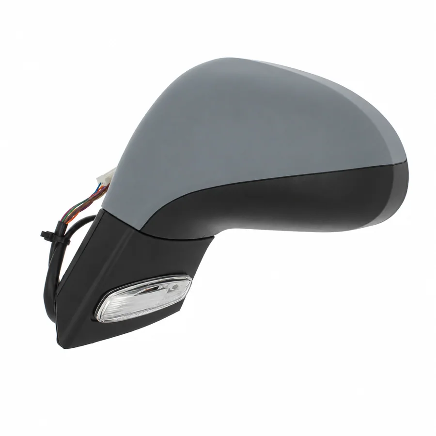 Peugeot 207 Left Heated Power Folding Complete Mirror Unit, Primed (2006–2015) — photograph 2
