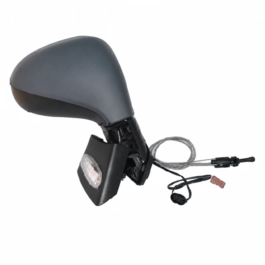 Peugeot 207 Right Complete Mirror Unit, Primed (2006–2015)