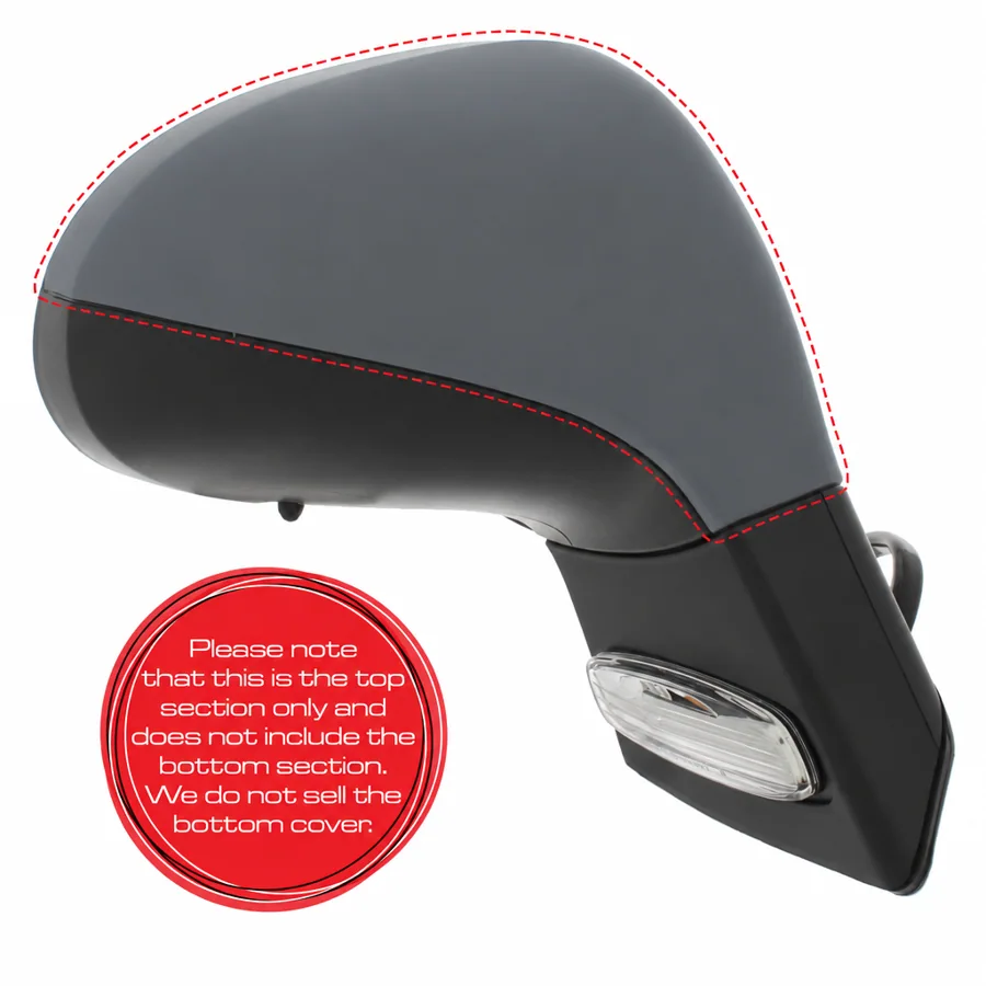 Peugeot 207 Right Primed Mirror Cover (2006–2015)