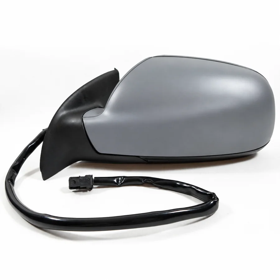 Peugeot 307 Left Heated Electric Complete Mirror Unit, Primed (2001–2009)