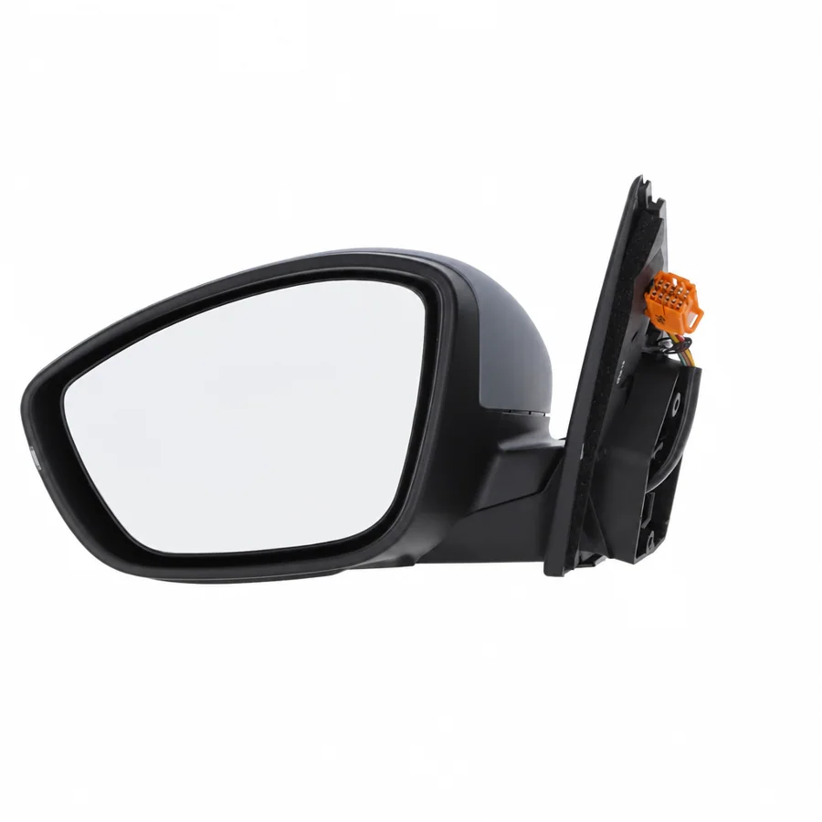 Peugeot 308 Left Heated Power Folding Complete Mirror Unit, Primed (2017–2022) — photograph 2