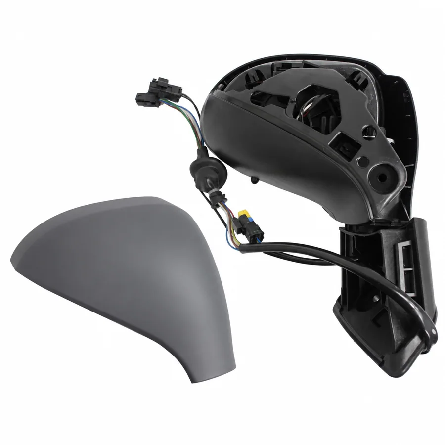Peugeot 308 Right Heated Electric Complete Mirror Unit, Primed (2007–2015)