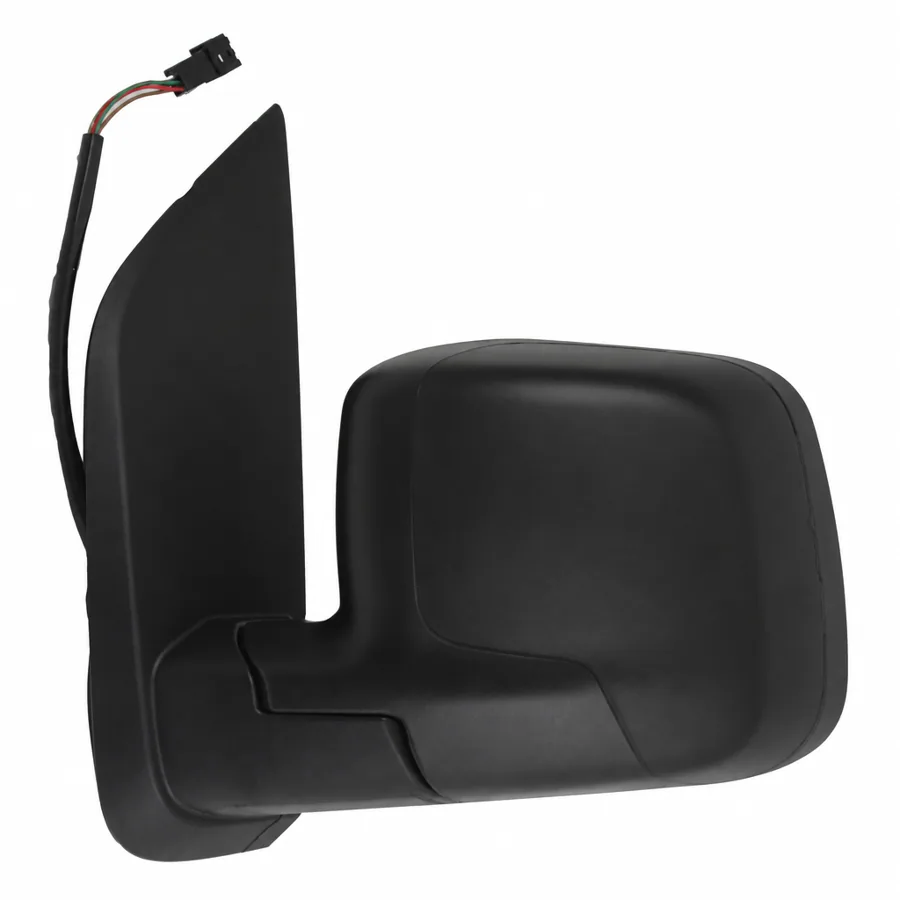 Peugeot Bipper Left Heated Electric Complete Mirror Unit, Black (2008–2018)