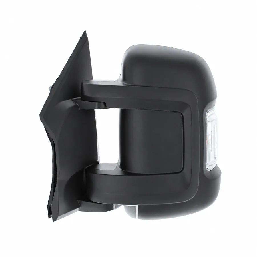 Peugeot Boxer Left Complete Mirror Unit, Black (2006–2024)