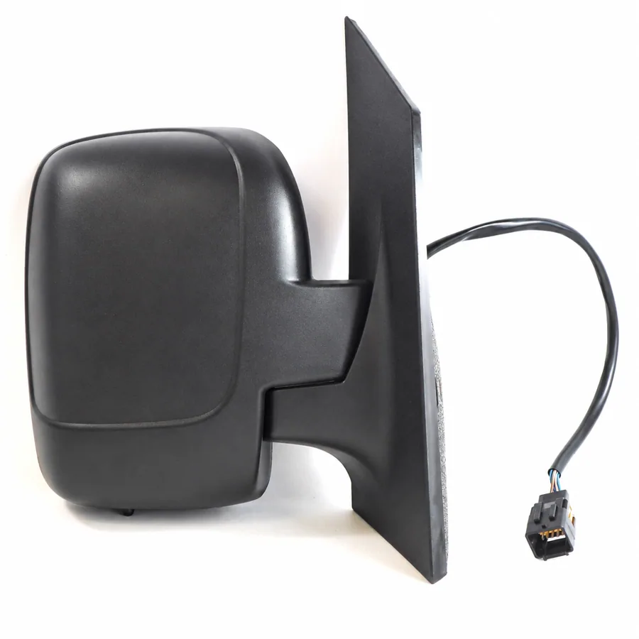 Peugeot Expert Right Heated Electric Complete Mirror Unit, Black (2007–2017) — Single Glass