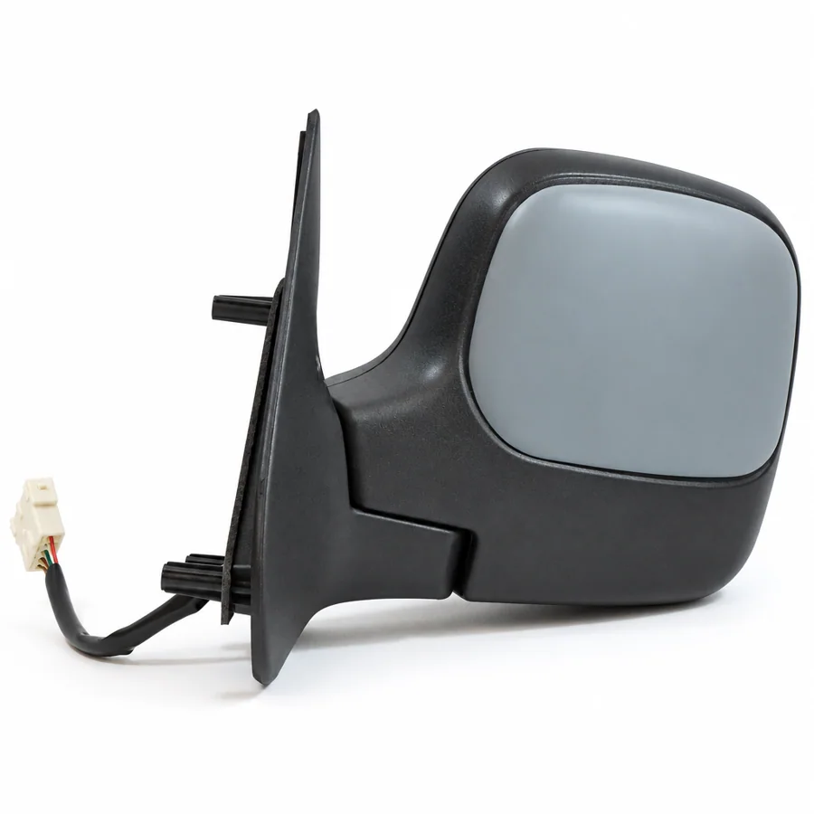 Peugeot Partner Left Heated Electric Complete Mirror Unit, Primed