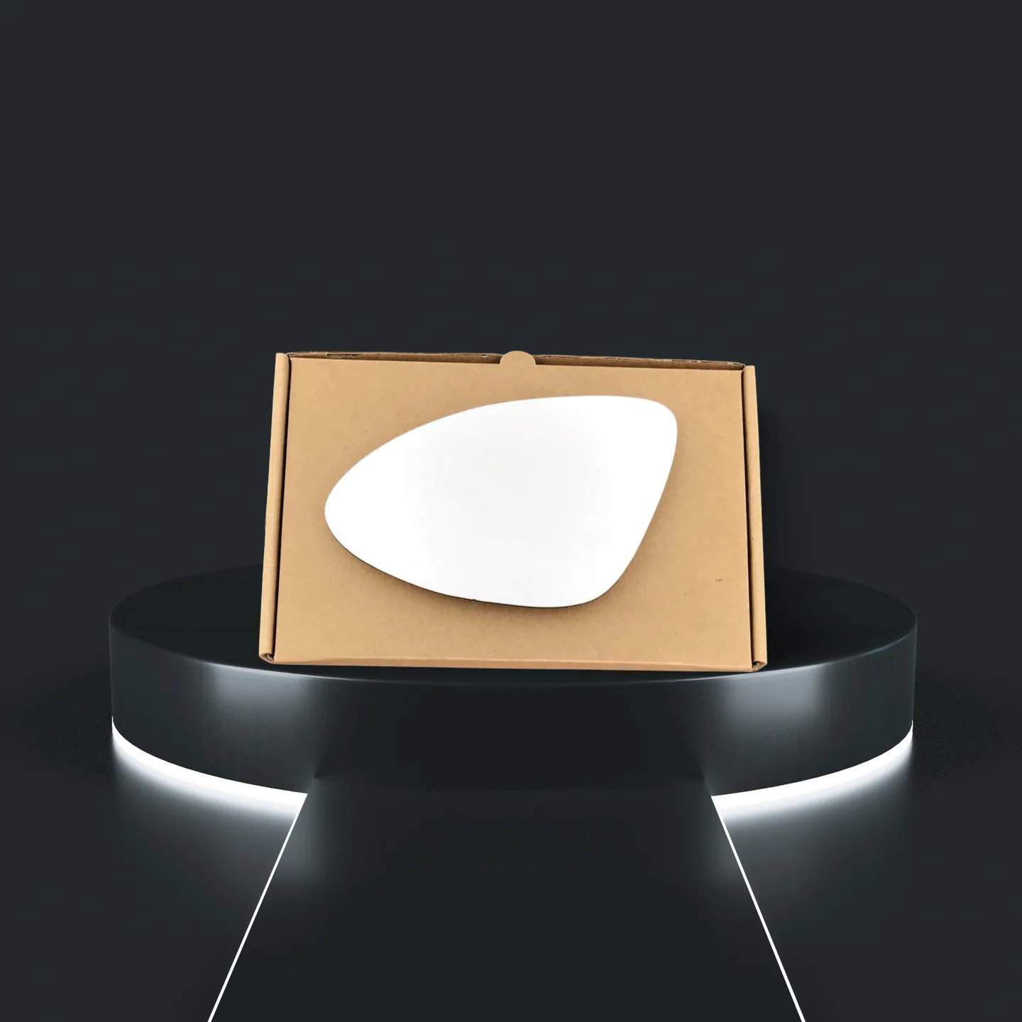 Porsche Cayenne Left Convex Stick-on Mirror Glass (2011–2018)