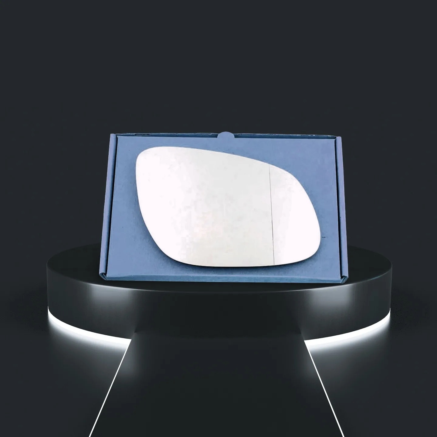 Porsche Cayenne Right Wide Angle Stick-on Mirror Glass (2003–2006)
