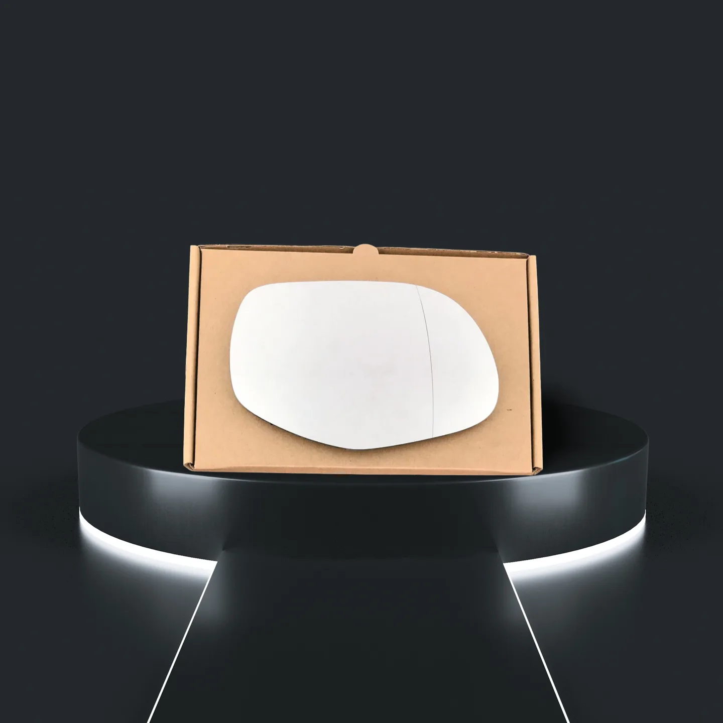 Porsche Cayenne Right Wide Angle Stick-on Mirror Glass (2007–2010)