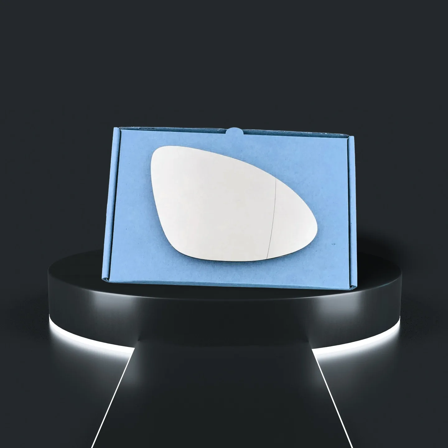 Porsche Cayenne Right Wide Angle Stick-on Mirror Glass (2011–2018)
