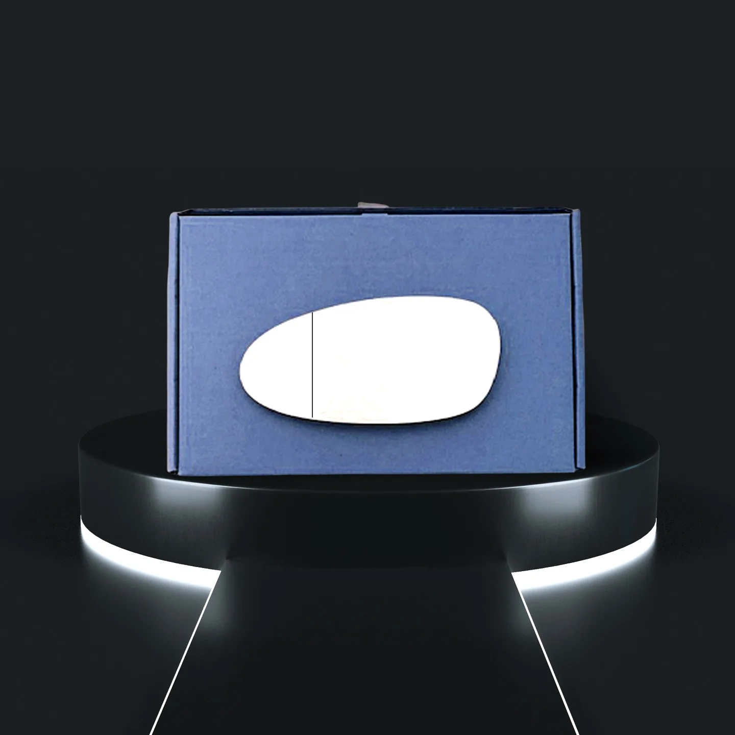 Porsche Cayman Left Convex Stick-on Mirror Glass (2005–2008)