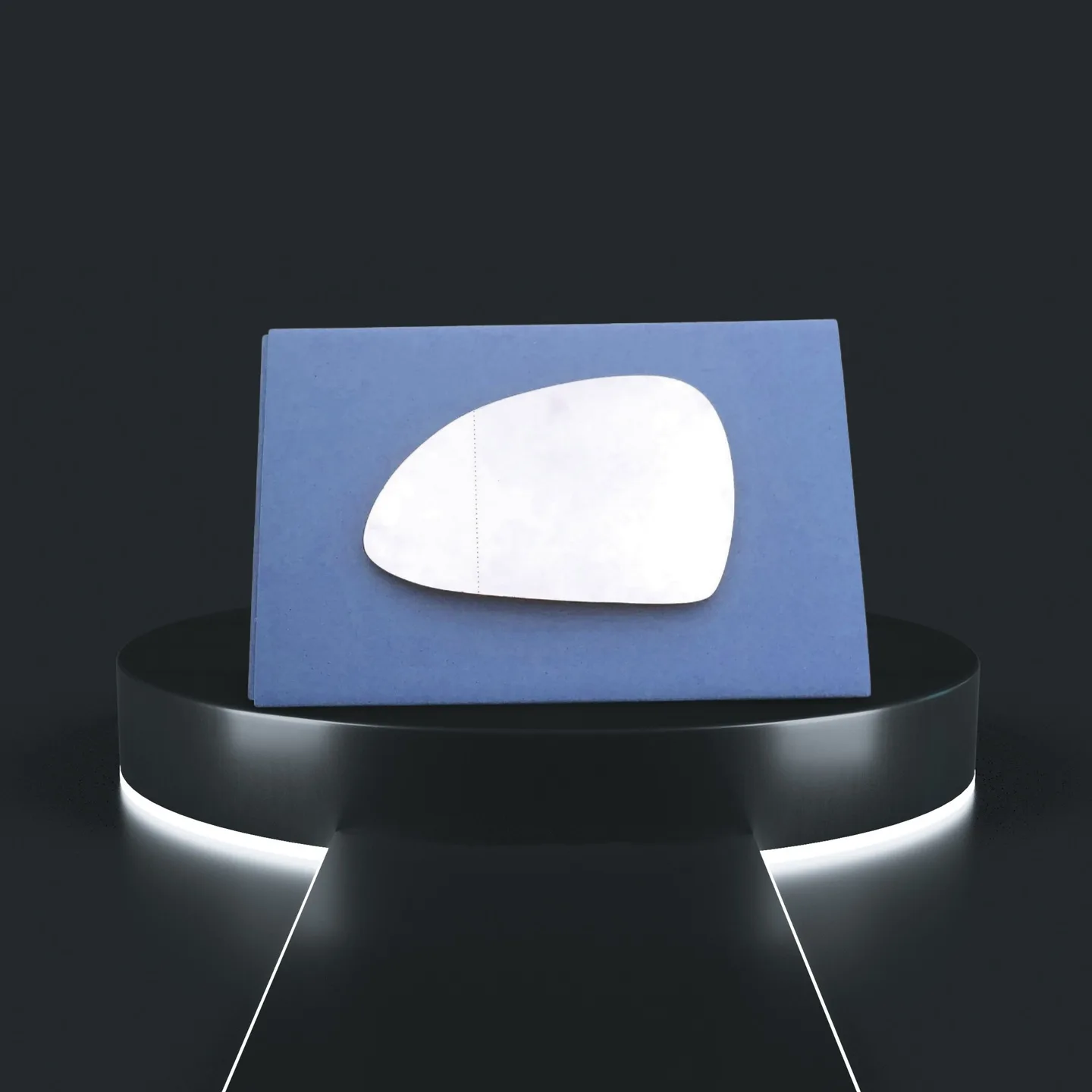 Porsche Cayman Left Convex Stick-on Mirror Glass (2013–2022)