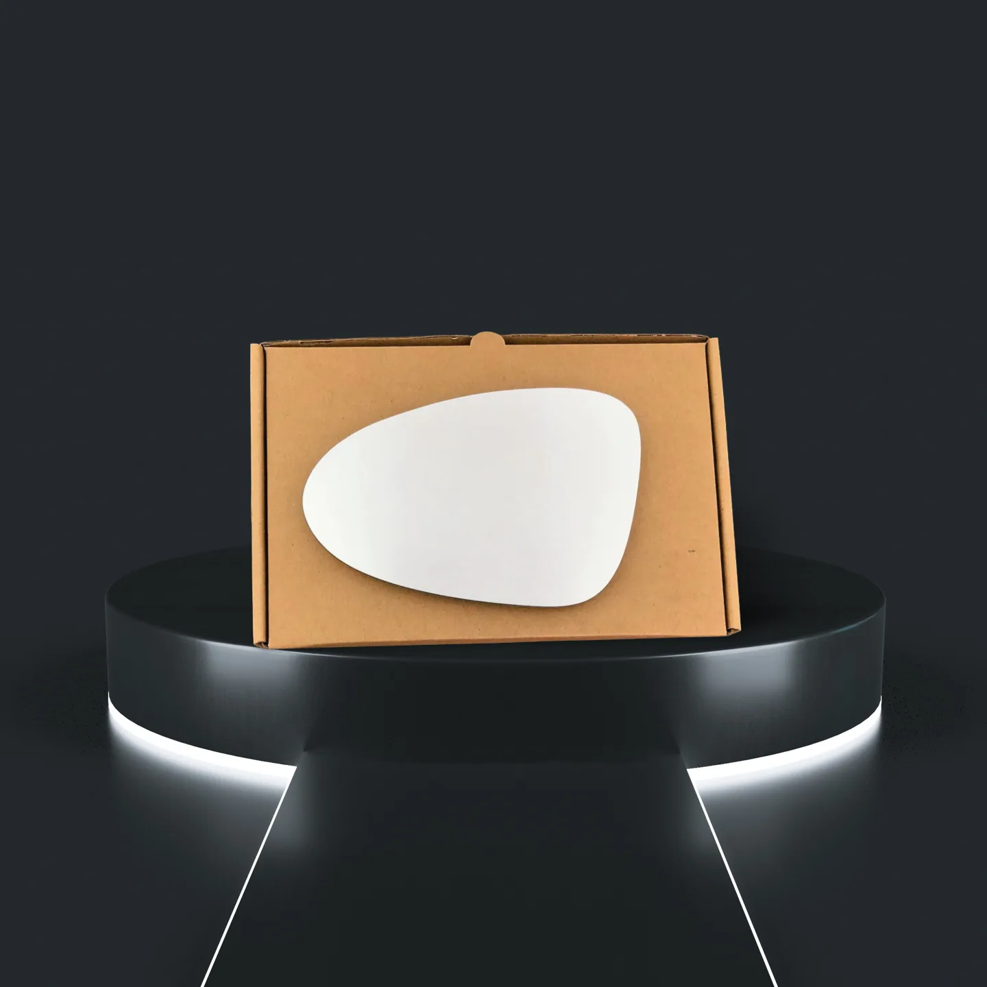 Porsche Macan Left Convex Stick-on Mirror Glass (2014–2018)