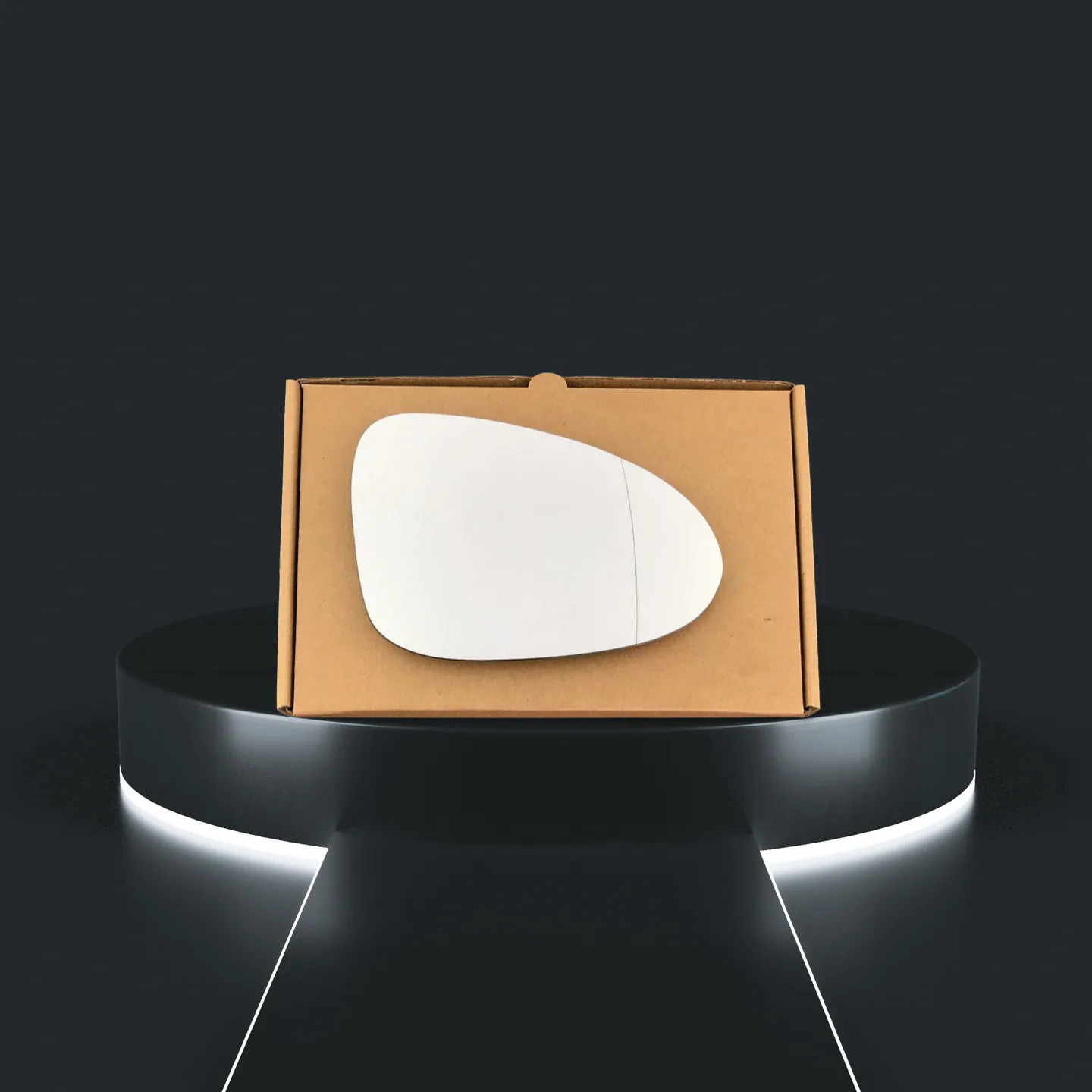 Porsche Macan Right Wide Angle Stick-on Mirror Glass (2014–2018)