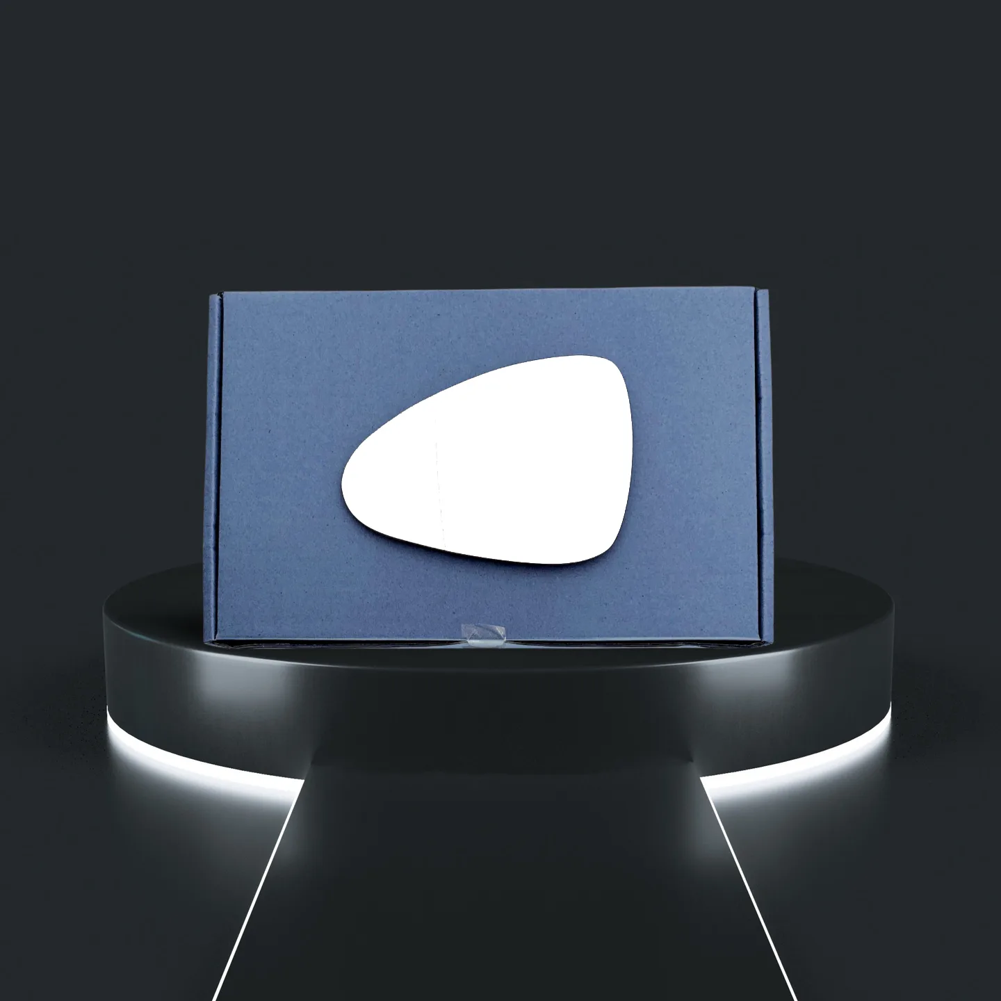 Porsche Panamera Left Convex Stick-on Mirror Glass (2009–2015)