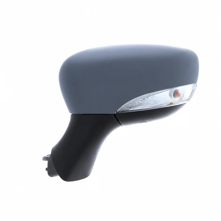 Renault Clio Left Heated Electric Complete Mirror Unit, Primed (2012–2019)