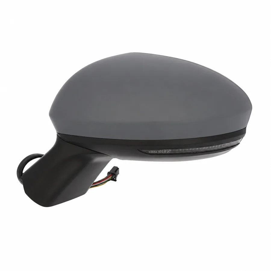 Renault Clio Left Heated Power Folding Complete Mirror Unit, Primed (2019 onwards)