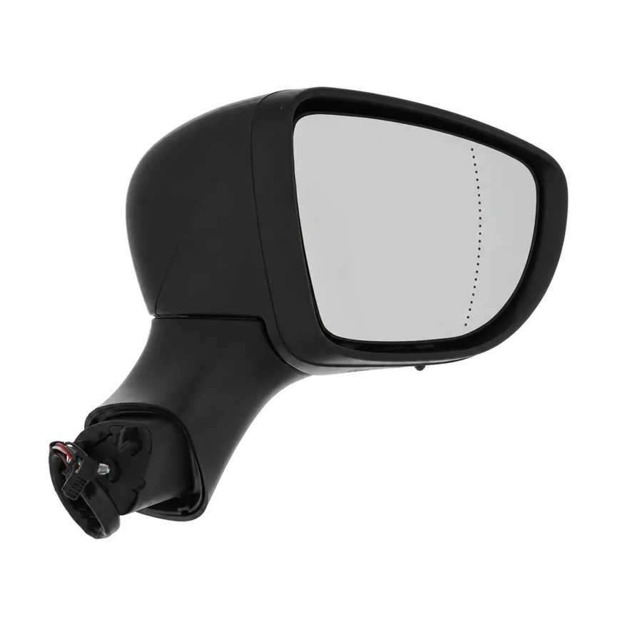 Renault Clio Right Heated Electric Complete Mirror Unit, Polished Black (2012–2019) — photograph 3