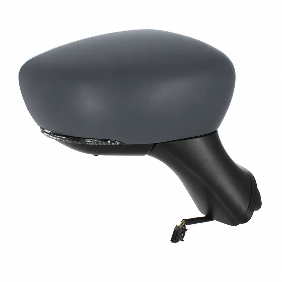 Renault Clio Right Heated Power Folding Complete Mirror Unit, Primed (2015–2019)