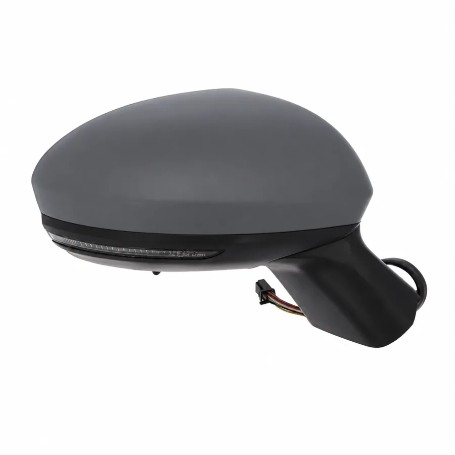Renault Clio Right Heated Power Folding Complete Mirror Unit, Primed (2019 onwards)