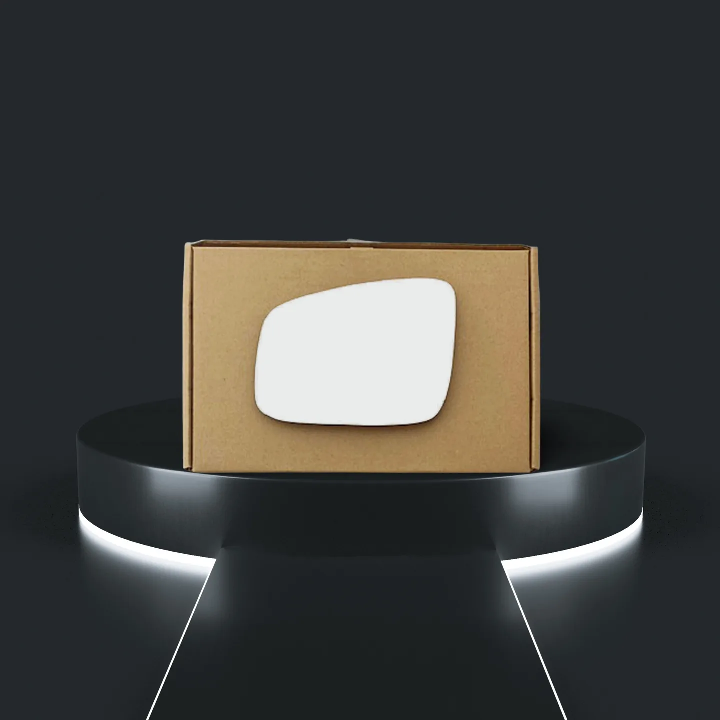 Renault Espace Left Convex Stick-on Mirror Glass (2009–2014)